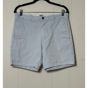 J.Crew Women's Light Blue Stretch Chino Shorts 7 Inch Inseam Size 31